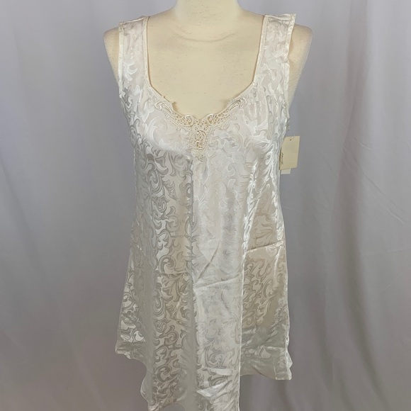 Vintage Morgan Taylor Ivory Nightgown Nightie Slip Gown - Picture 1 of 8